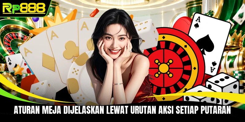 Aturan meja dijelaskan lewat urutan aksi setiap putaran