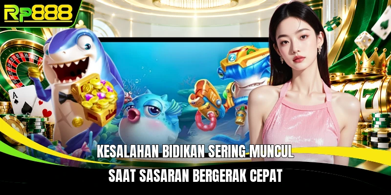 Kesalahan bidikan sering muncul saat sasaran bergerak cepat